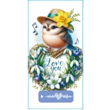 Конверт для грошей "Fiesta" /КВ 25-285/ Love you (10/300)