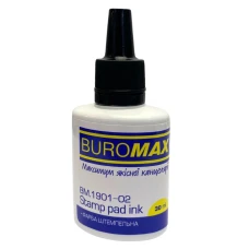 Фарба штемпельна "BuroMAX" /BM 1901-02/ 30 мл чорна (1/12/288) Фарба штемпельна "BuroMAX" /BM 1901-02/ 30 мл чорна (1/12/288)
