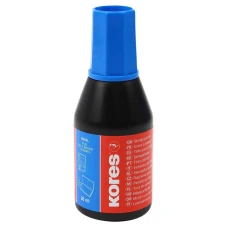 Краска штемпельная "Kores" 28мл К71308 синяя