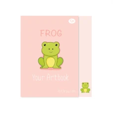 Скетчбук A6/48 "4PROFI" /902392/ ЧИСТІ "Artbook" frog, кол.вн.блок, термоклей, мат/лам, 80г.