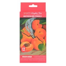 Олівці кольорові акварельні "Santi Highly Pro" 12 кол. /742383/ (1/12/240)