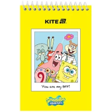 Скетчбук А6/48арк. "Kite" /SB25-196/ пласт. спіраль SpongeBob SquarePants (1/20)