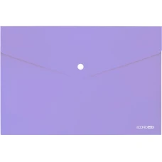 Папка-конверт на кнопці А4 "ECONOMIX" /E31301-88/ 180мкм, непрозора, глянець, лавандова (12/120)