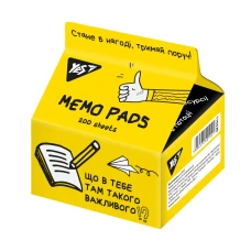 Папір для нотаток "Yes" /170320/ Tetra Pak "Не ускладнюй!" 7*7,5см, 200 арк. (1/6/48)