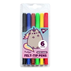 Фломастеры "YES" 6 цв. /650540/ "Pusheen rainbow" (1/24/384)