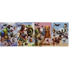 Блокнот 13*18см/80арк. /25-312/ на магніті "Меми Italian Brainrot" # == мікс (1/16)