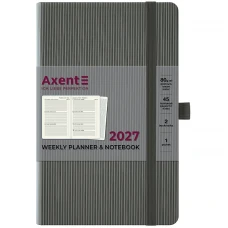 Еженедельник "Axent" 2027 /8515-27-03-A/ Partner Lines, 125*195, серый (1/12) Еженедельник "Axent" 2027 /8515-27-03-A/ Partner Lines, 125*195, серый (1/12)