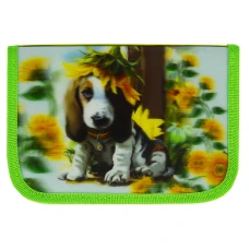 Пенал 3D "SMILE" /12 G/ "Собачка соняшник" 1 від.,2 відв.,без напов. 19,5*13*3,5см  (1/72)