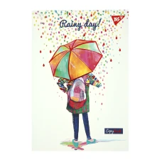 Блокнот А5/64 # "YES" /152071/ інтегр.обкл. "Rainy day" (1/20/40)