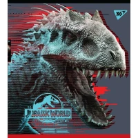 Зошит уч. "YES" 18арк.# /765317/ "Jurassic world. Science gone wrong" Ірідіум+гібрід.виб.лак (10/200)