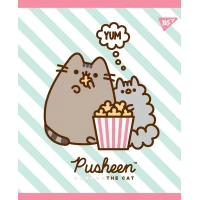 Зошит уч. "YES" 18арк.# /765191/ "Pusheen. Sweet cat"  УФ-виб.+глітер+софт-тач (10/200)