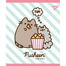 Зошит уч. "YES" 18арк.# /765191/ "Pusheen. Sweet cat"  УФ-виб.+глітер+софт-тач (10/200)