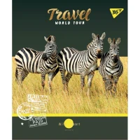 Зошит уч. "YES" 24арк.# /764308/ "WILD ANIMALS" мат. ВДЛ+фольга золото+софт-тач+УФ-виб. (10/160)