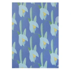Папка-куток А4 "BuroMAX" /BM.3854-07/ SNOWDROP ARABESKI, напівпрозора, фіолетова (12/480)