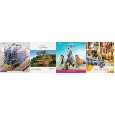 Набір блокнотів "YES" 200*200/96арк, 16 шт/уп. /151140/ інтеральна обкл, 4диз. (1)