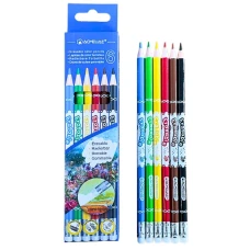 Олівці кольорові "Acmeliae" 6 кол. /43737/ з гумкою (1/24/288)