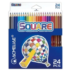 Олівці кольорові "Acmeliae" 24 кол. /9408-24/ Square квадратні карт.уп. (1/6/72)