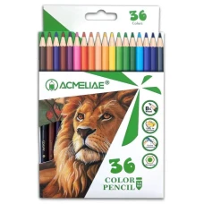 Олівці кольорові "Acmeliae" 36 кол. /PCP-036/ Woodfree шестиграні екоолівці (1/4)