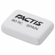 Гумка "FACTIS" /80RC/ прямокутна біла 2,8*1,9*0,7см (80/2000)