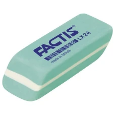Гумка "FACTIS" /LX24/ прямокутна бірюзова з фаскою 5,5*2*1,2см (24/600)