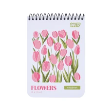 Блокнот А6/80 # спіраль "YES" /152293/ "Flowers" (1/210)