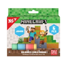Крейда кольорова 6 шт. "YES" /400558/ JUMBO "Minecraft" (1/12/72) Крейда кольорова 6 шт. "YES" /400558/ JUMBO "Minecraft" (1/12/72)