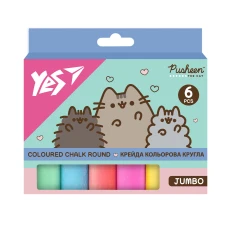 Крейда кольорова 6 шт. "YES" /400559/ JUMBO "Pusheen" (1/12/72) Крейда кольорова 6 шт. "YES" /400559/ JUMBO "Pusheen" (1/12/72)