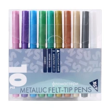 Фломастери "YES" 10 кол. /650591/ "Fusion", металлік (1/12/72)