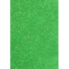 Флексика (фоаміран) "SANTI" /743338/ ЕВА 200*300мм 1,7мм салатовий з голографічним гліттером (10арк.) (1/100)