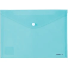 Папка-конверт на кнопці А5 "Axent" /1522-09-A/ Pastelini, неом'ята (12/360)