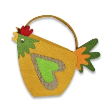 Кошик з фетру "Діамантові ручки" /230094/ "Курочка", 12 см