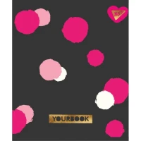 Зошит уч. "YES" 48арк.# /764353/ "ART WAVE" мат. ВДЛ+ Пантон 806С+фольга золото+софт-тач (5/100)