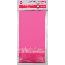 Заготовка для листівок "SANTI" /952292/ 10*20 см 5шт.,розов.,230г/м2 (1/100)