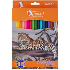 Олівці кольорові "УМКА" 18 кол. /СК47-25/ "Тропік" (1/8/160)