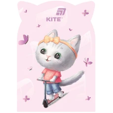 Блокнот В6/48арк. "Kite" /K25-461-2/ м'яка обкл. Pink cat (1/50)