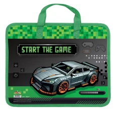 Папка-портфель "Kidis" /13214/ "Supercar" из ткан. ручек. (1/12)