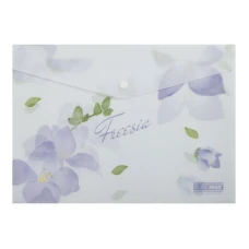 Папка-конверт на кнопці А4 "BuroMAX" /BM.3943-26/ матов.пластик, ARABESKI, бузковий (12/360)