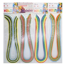 Папір для квілінгу "Бумагія"  МІКС  5мм*70см   (12кол./12арк.) 160г/м2.  (12/108)