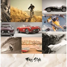 Блокнот 1В757  "Аркуш" "Фотоколаж" 80арк.# 198*201  Інтегр.обкл. (1/16)