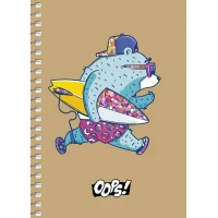Скетчбук А6/80арк. "Student" КРАФТ обкл.,сп. /A6-SC-080-6121/ без лініювання, крем.блок, ВД-лак, 70г/м2 (4/144)