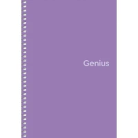 Блокнот "Genius" спіраль /A5-080-6806K/ ##, пластик 0,5 мм, 70 г/м2, заокруглені кути (4/80)