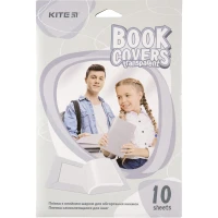 Плівка самоклеюча для книг "Kite" /K20-307/, 38*27 см, 10 шт., прозора (1/40)