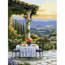 Картина за номерами "Ідейка" /KHO2908/ "Мальовнича вечеря" 30*40см