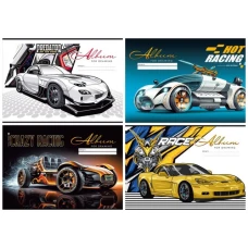 Альбом для малювання А4 (202*292мм)/12арк. "Mandarin" (100г/м2) скоба, захисний лак диз.23041-23044 (20)