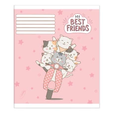 Зошит уч. "Пір'ячко" 24арк.# /ТВ-309/  №1020 Мої найкращi друзi офсетний папір 50-53 г/м2 (20/400)