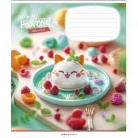 Зошит уч. "Школярик" 12арк.# /3454K/ "We can be best friend" глітер (дівчинка) (30/300)