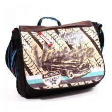 Сумка-кросбоді "YES" /551564/ "Vintage", коричнева, 32*25*12см (1/10)