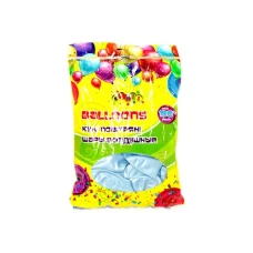 Кульки повітряні "Kidis" /8643/ Блакитний перламутр, 12'(30см) 100шт/упак