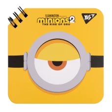 Блокнот 110х110/80 подвійна спіраль "YES" /151754/ "Minions" (1/30/60)