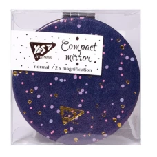 Дзеркало косметичне компактне "YES" /707303/ "Viola", кругле, 7,5 см, фольга (1/12/144)